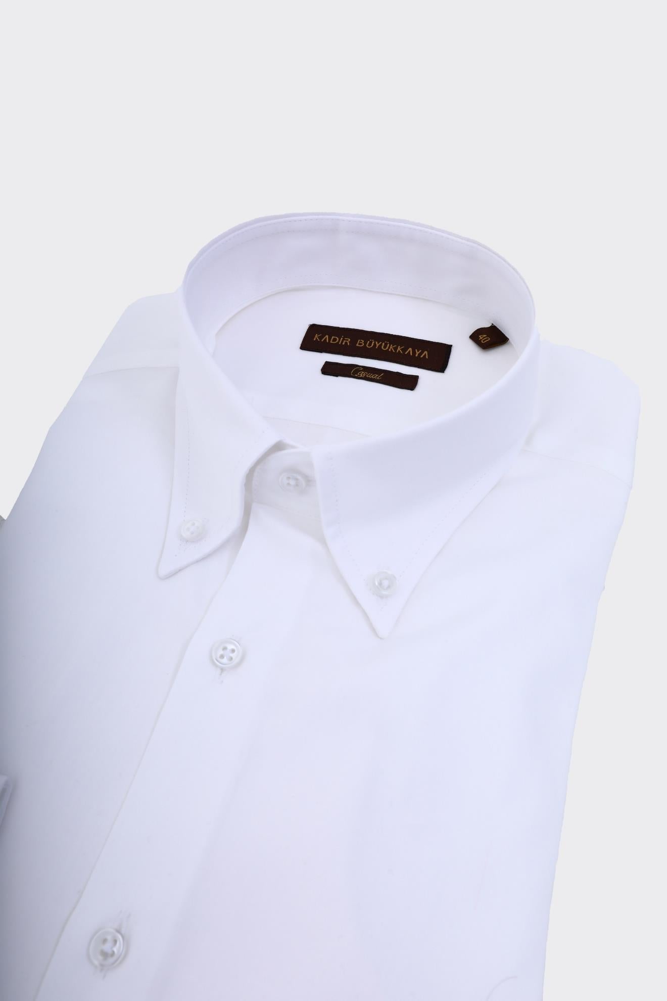 Yaka Düğmeli Erkek Gömlek-KAW4633S