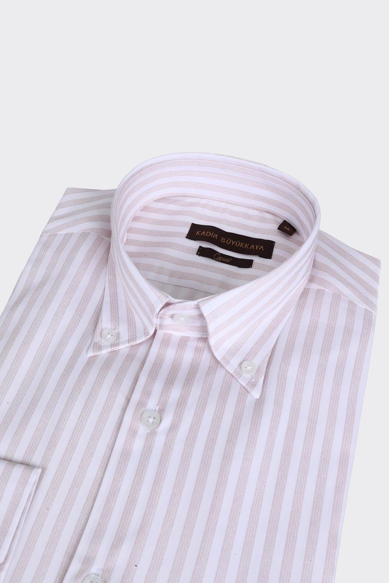 Yaka Düğmeli Gömlek Out-KAX4663S
