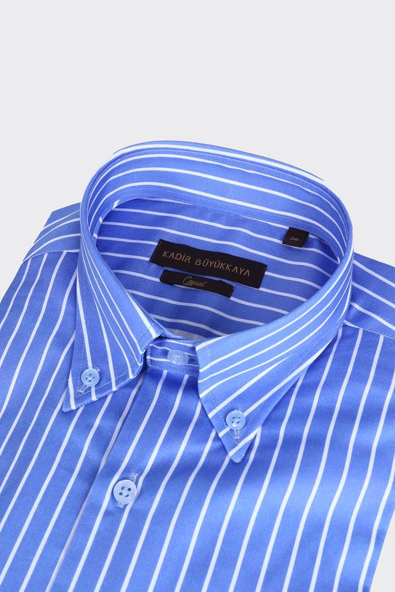 Yaka Düğmeli Gömlek Out-KAX4661S