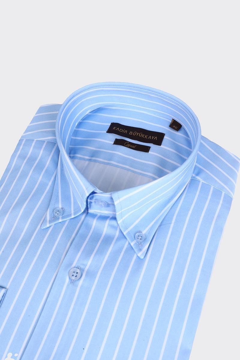 Yaka Düğmeli Gömlek Out-KAX4661S