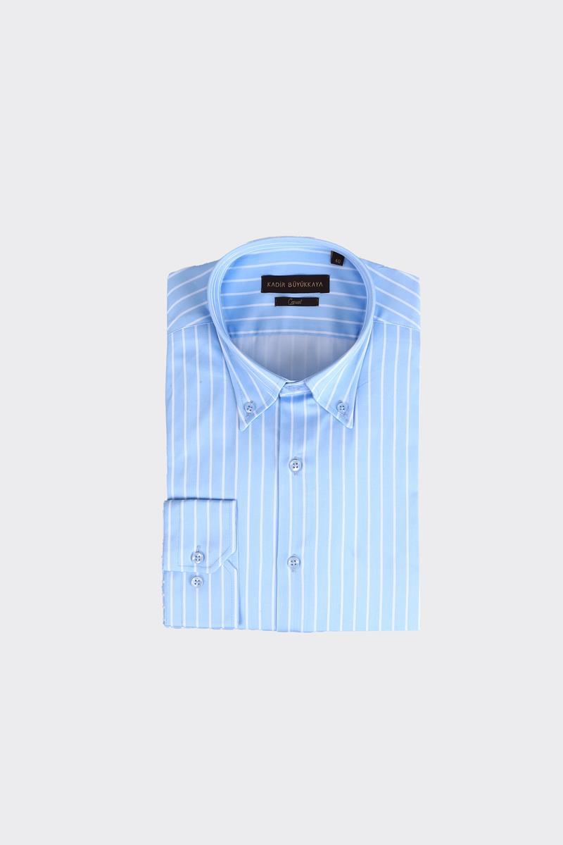 Yaka Düğmeli Gömlek Out-KAX4661S