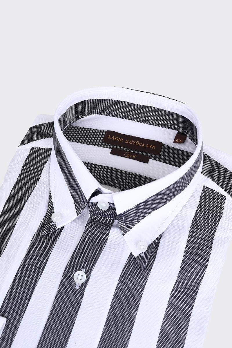 Yaka Düğmeli Gömlek Out-KAX4662S