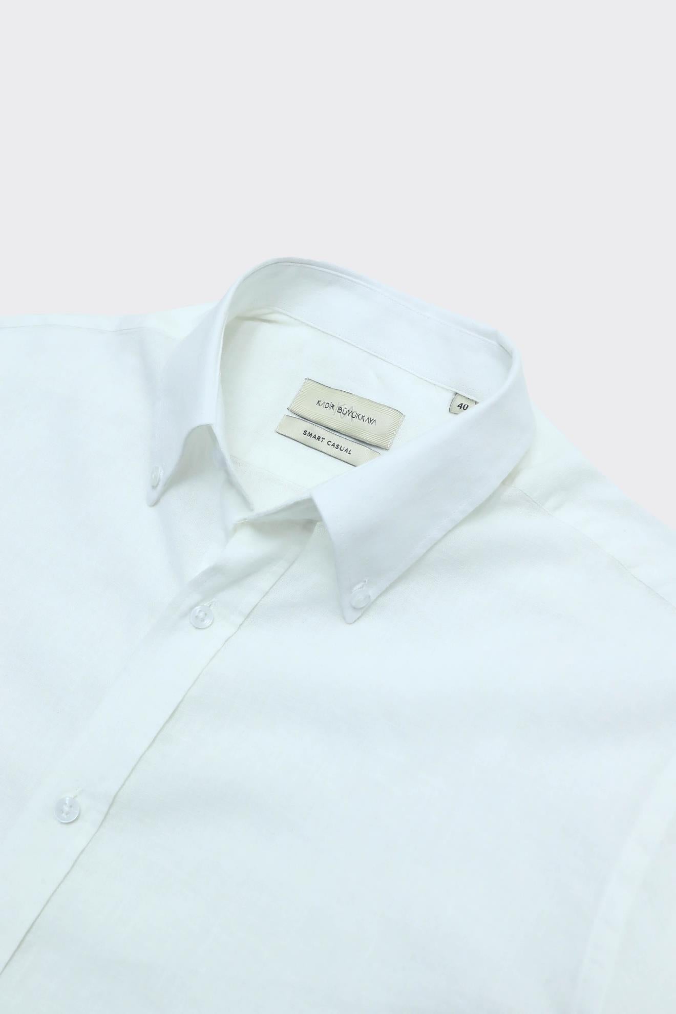 Yaka Düğmeli Erkek Gömlek-KAX4669S
