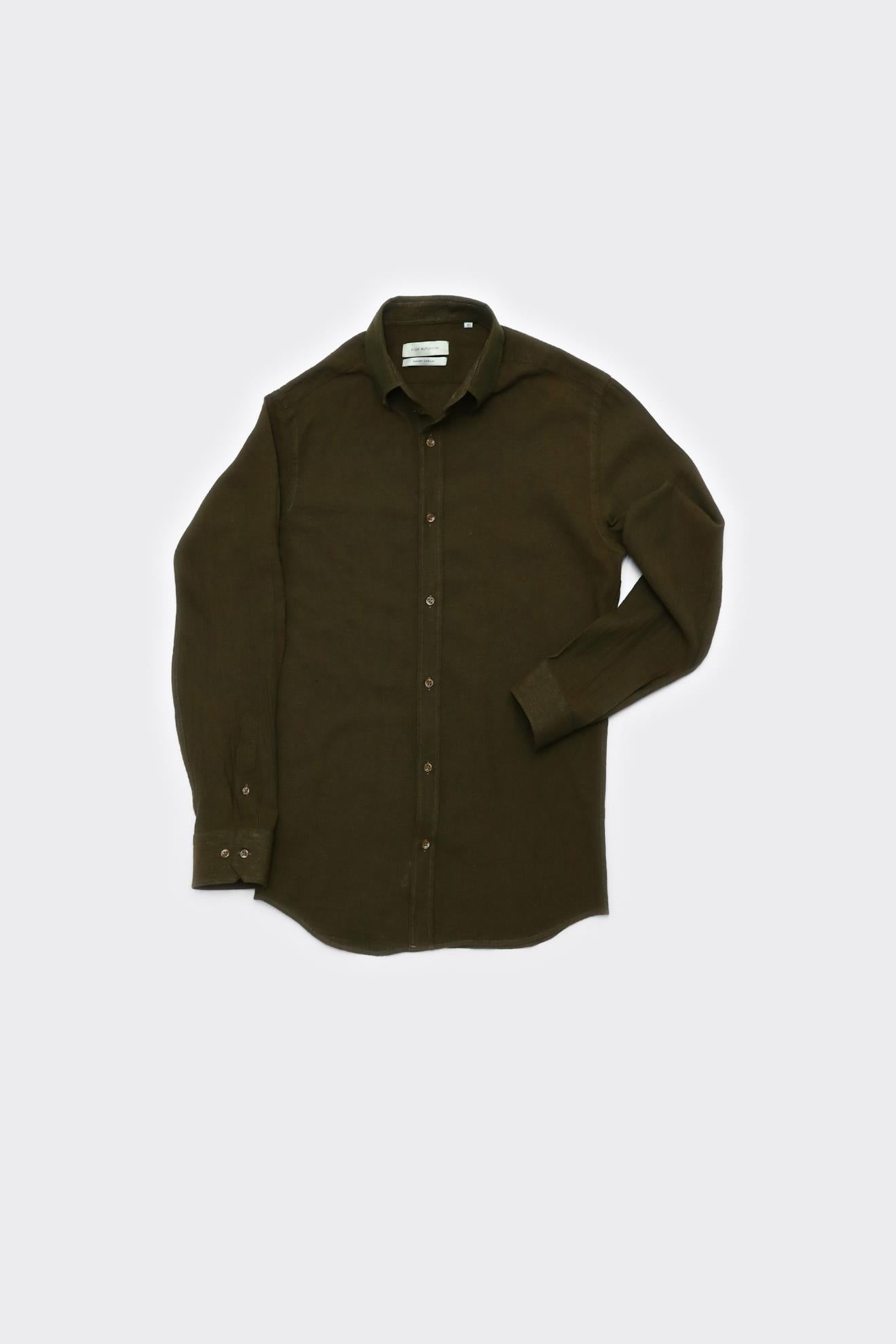 Yaka Düğmeli Erkek Gömlek-KAX4669S