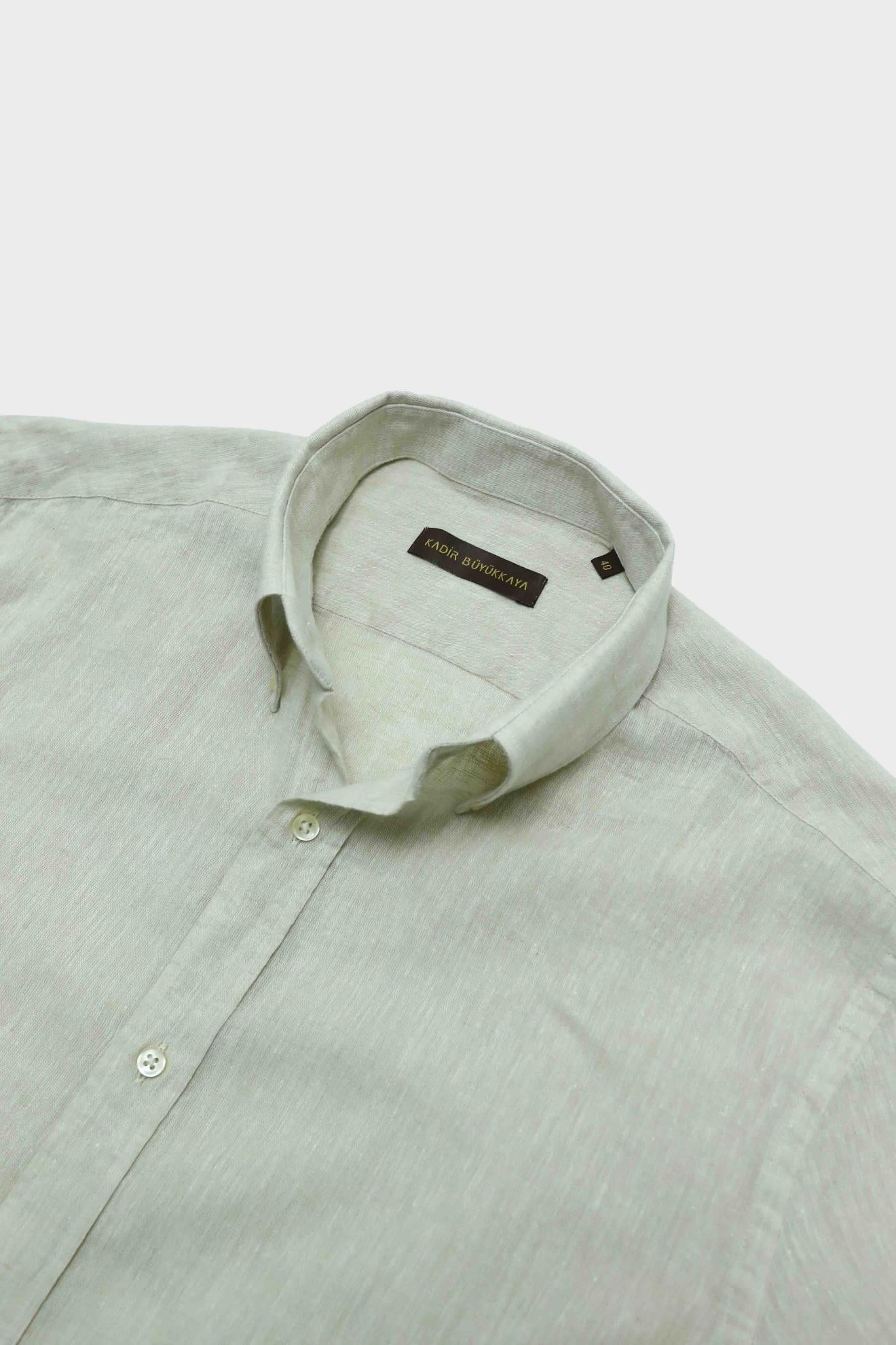 Yaka Düğmeli Erkek Gömlek-KAX4669S