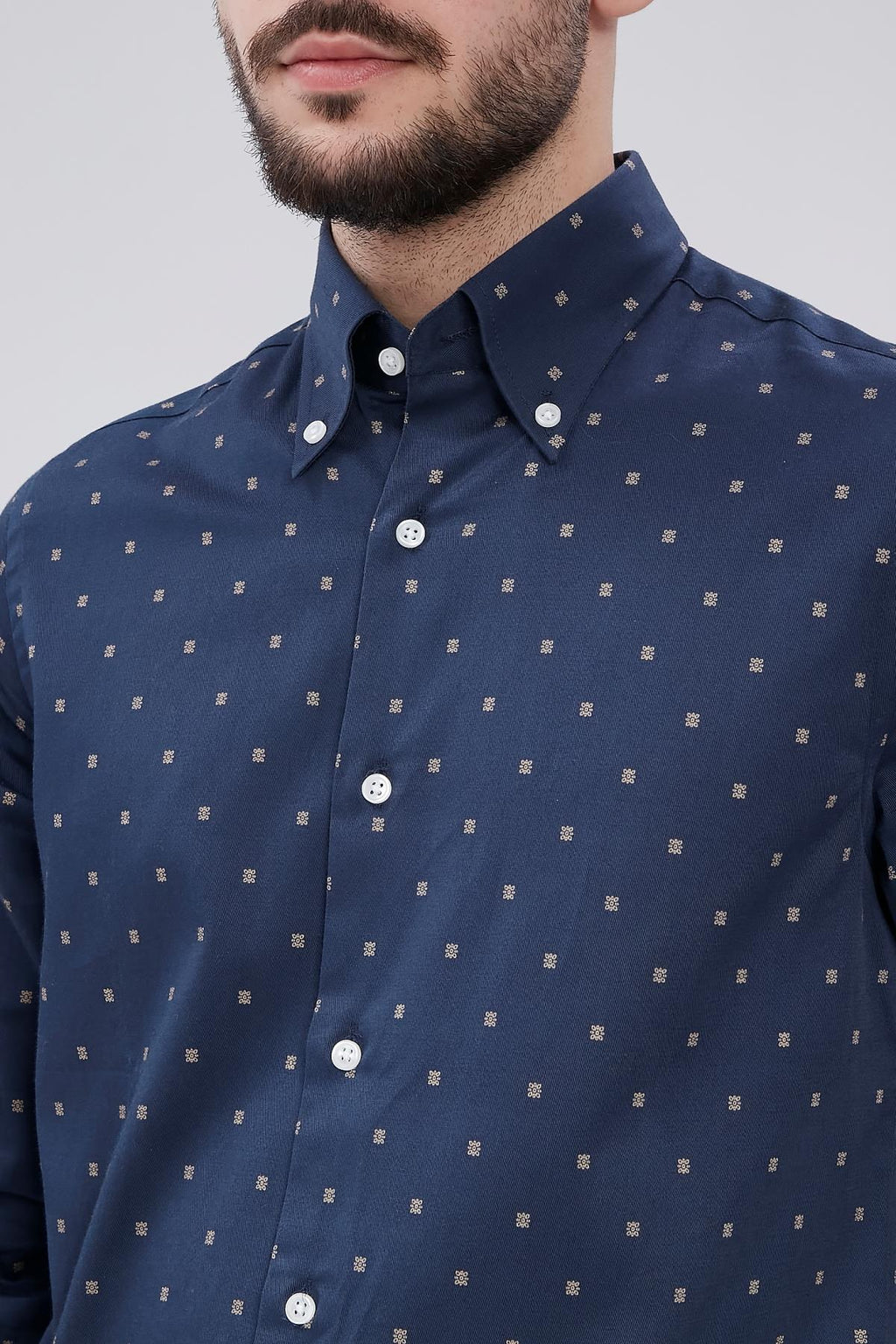 Yaka Düğmeli Gömlek Out-KAW4627S