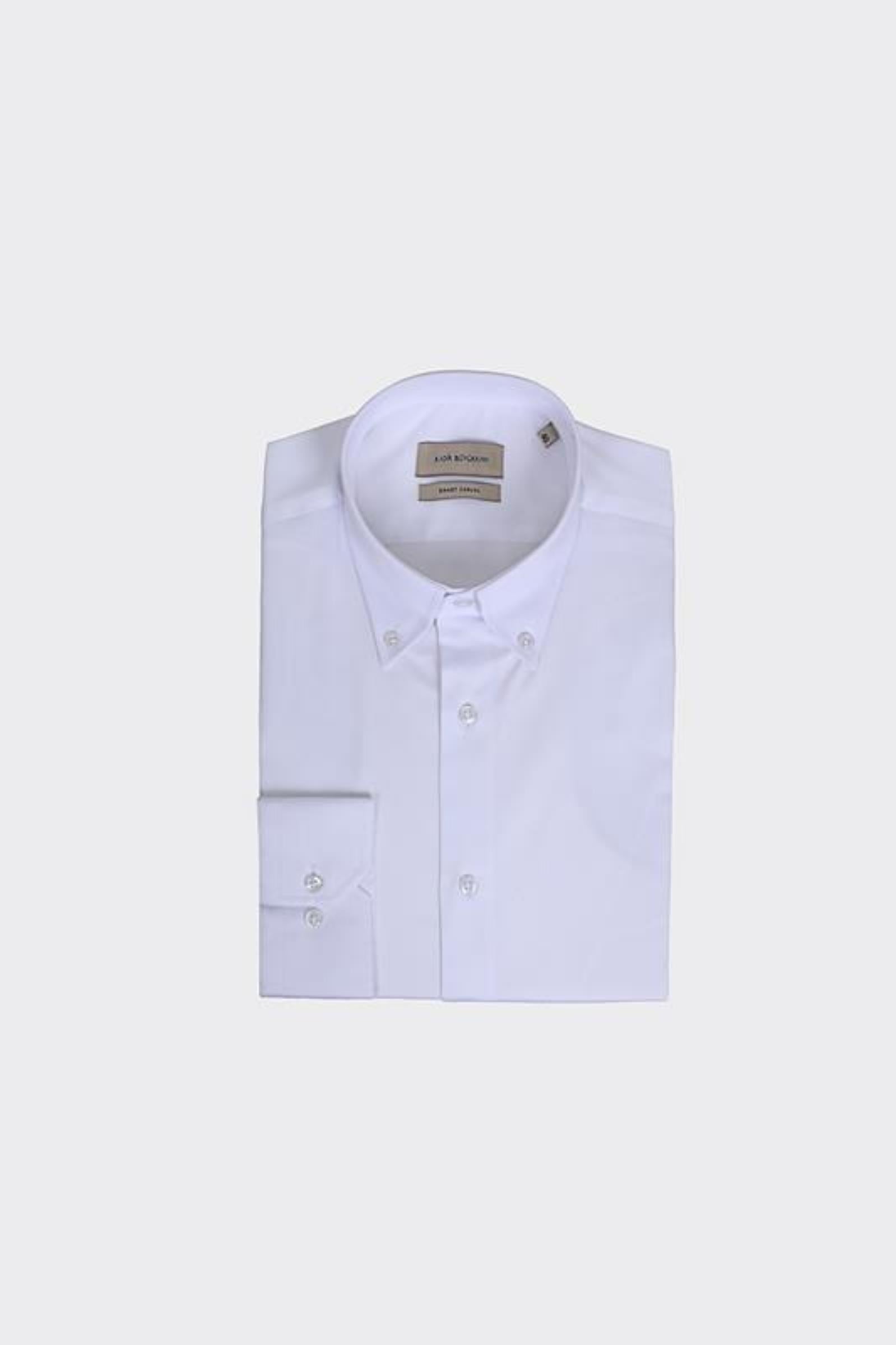 Yaka Düğmeli Gömlek-KAX4680S