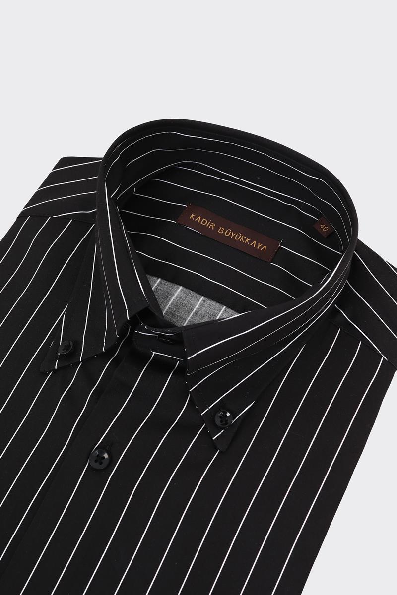 Yaka Düğmeli Erkek Gömlek-KAX4672S