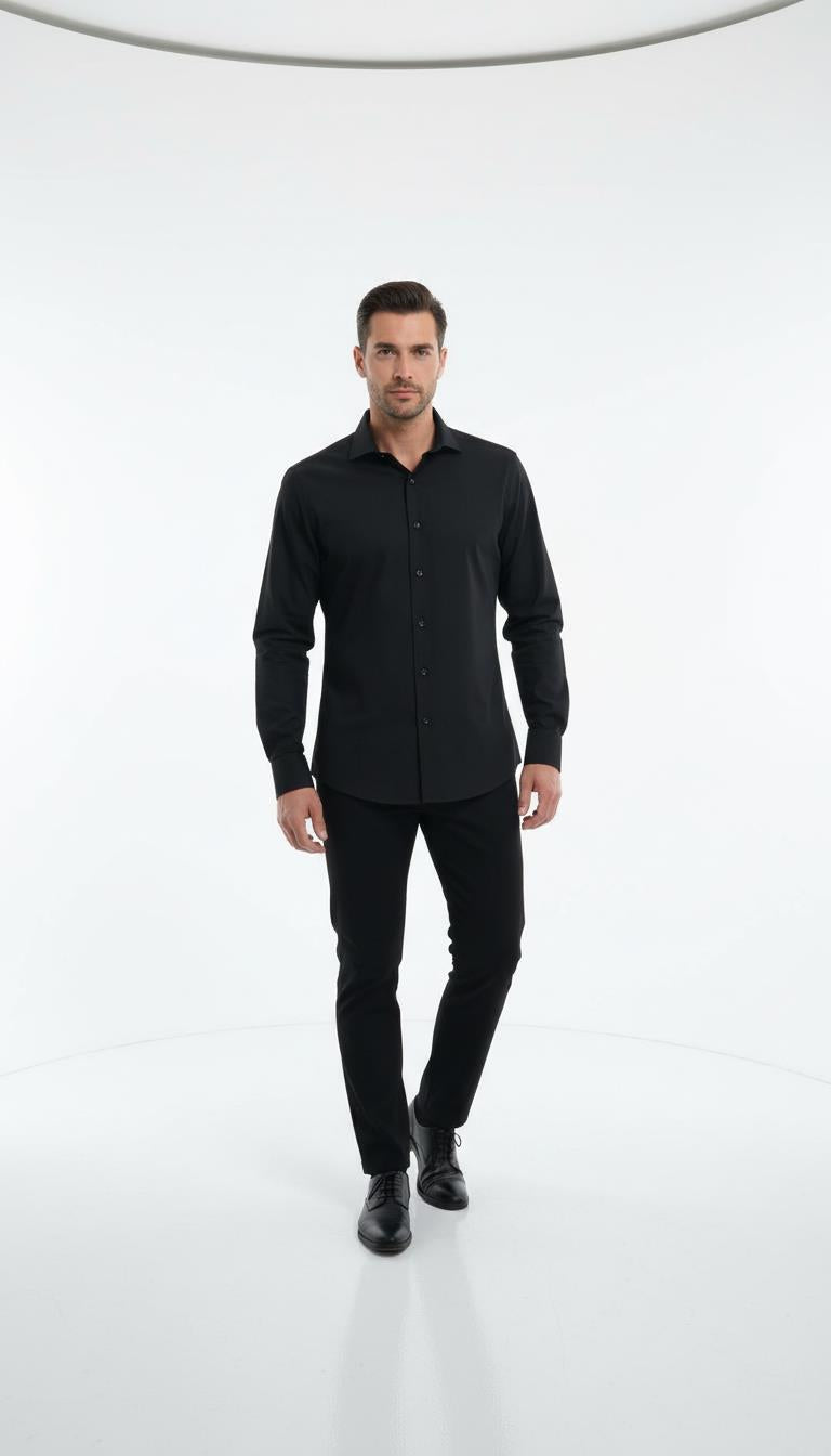 Yaka Düğmeli Gömlek Out-KAW4655S