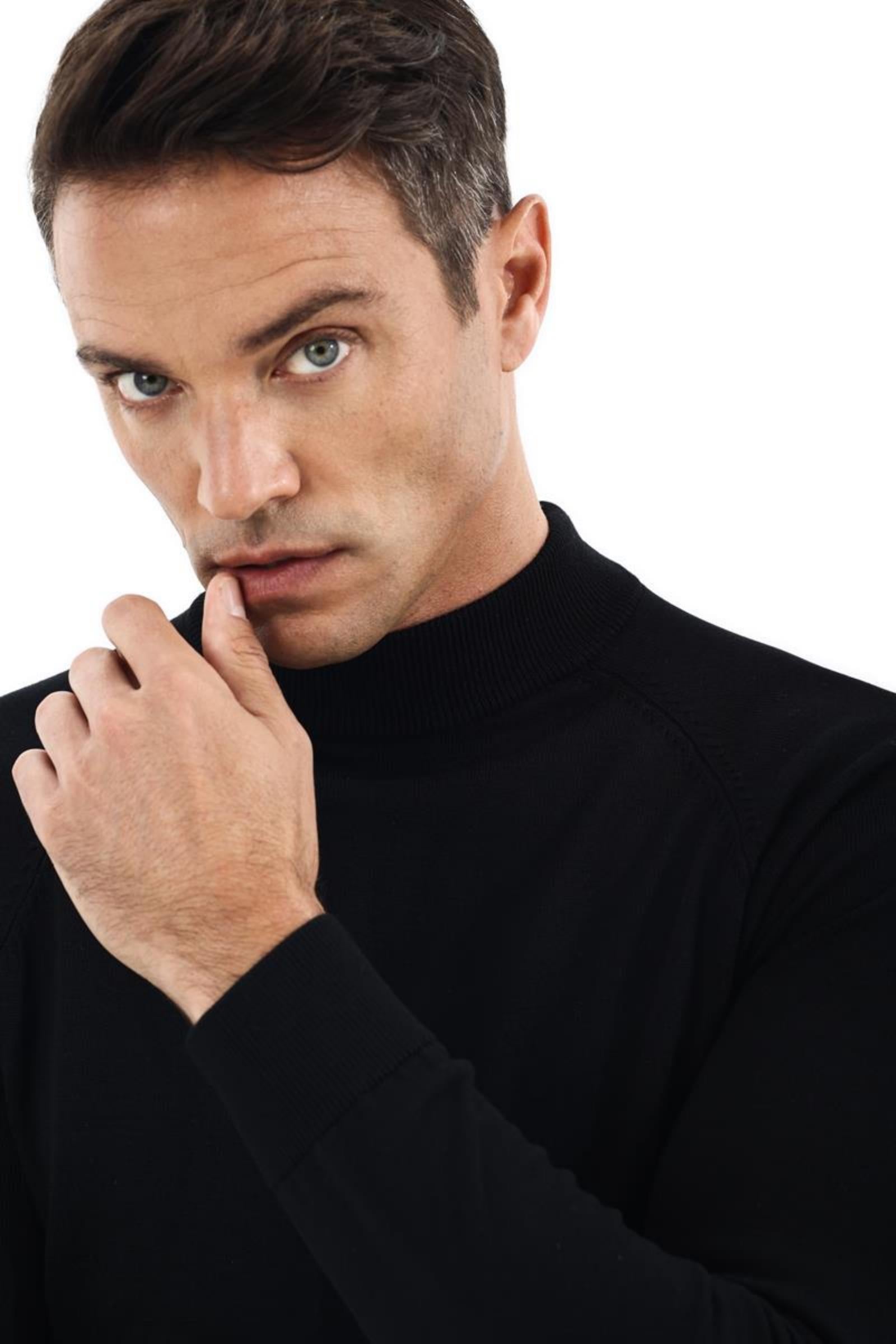 Yarım Balıkçı Triko Erkek Kazak-KAX6520W