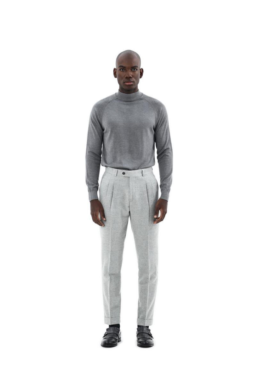 Yarım Balıkçı Triko Erkek Kazak-KAX6520W