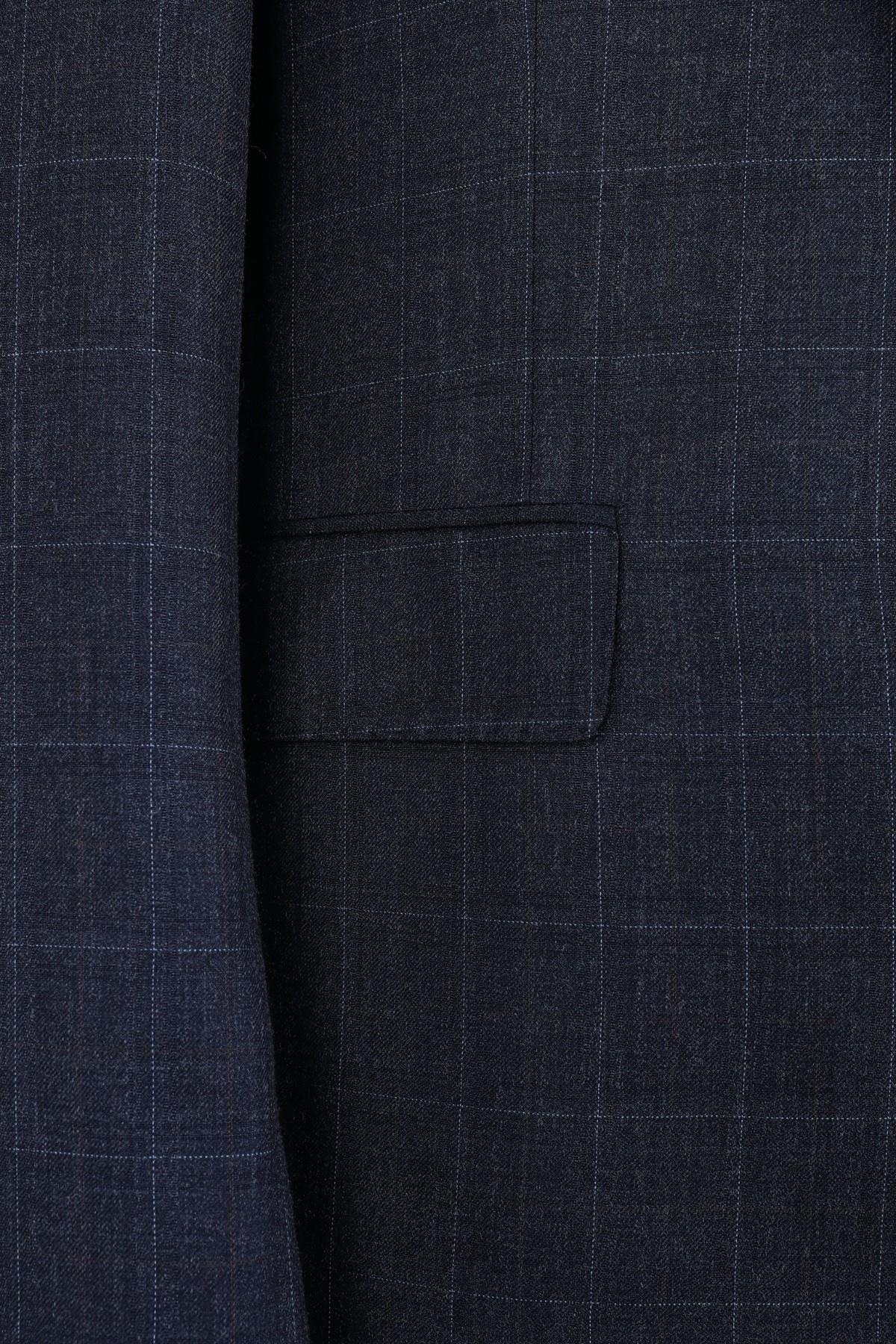 Şık ve Zarif Slim Fit Yelekli Erkek Takım Elbise - Dört Mevsim Uygun-KAW1011S