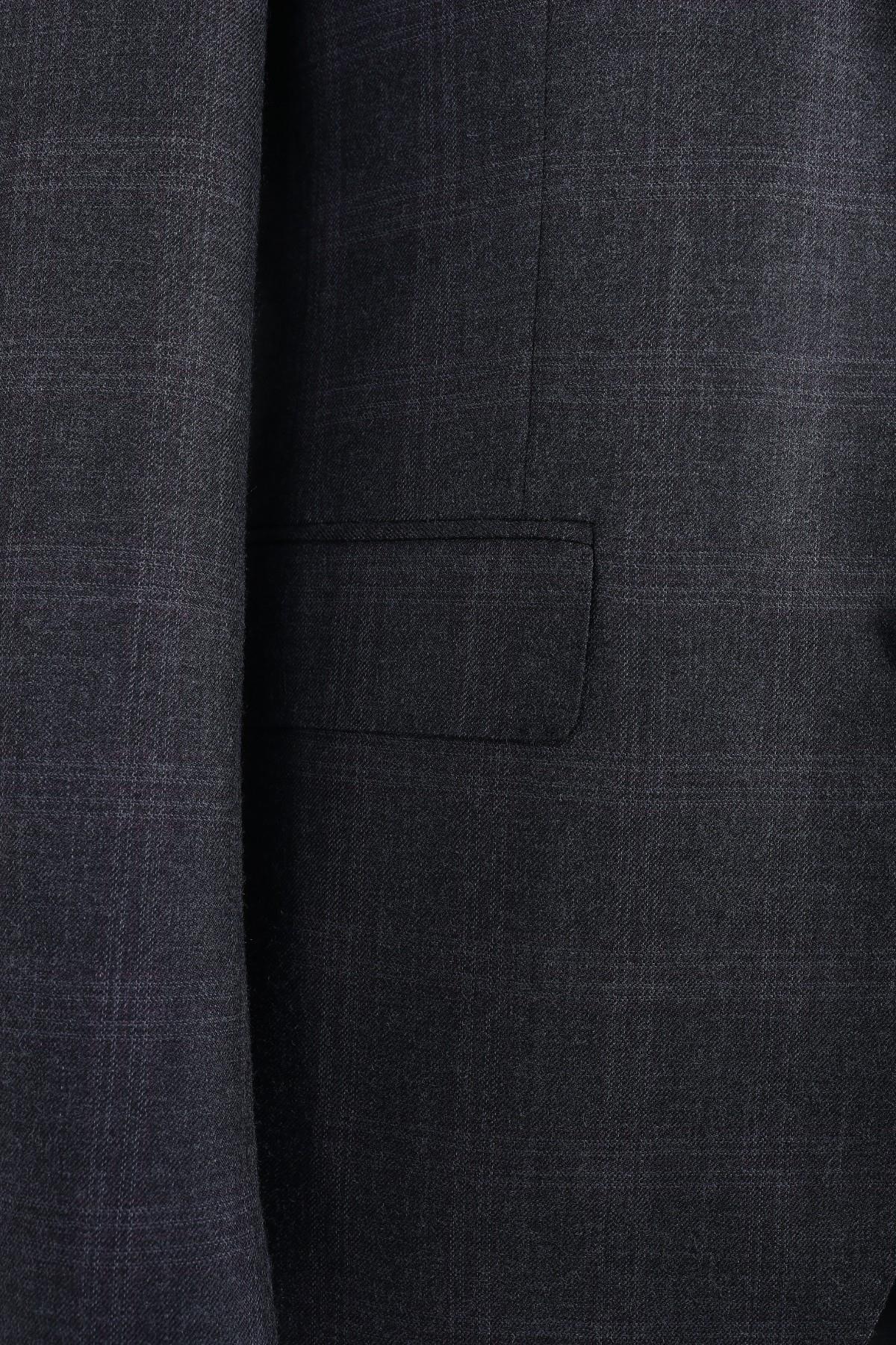 Şık ve Zarif Slim Fit Yelekli Erkek Takım Elbise - Dört Mevsim Uygun-KAW1011S