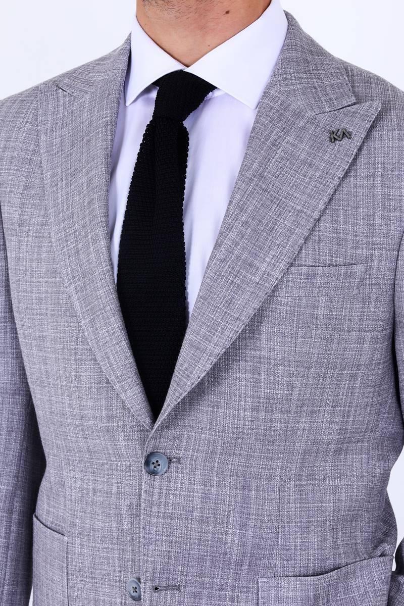 Yumuşak ve Dayanıklı Slim Fit Erkek Ceket-KAW5070S