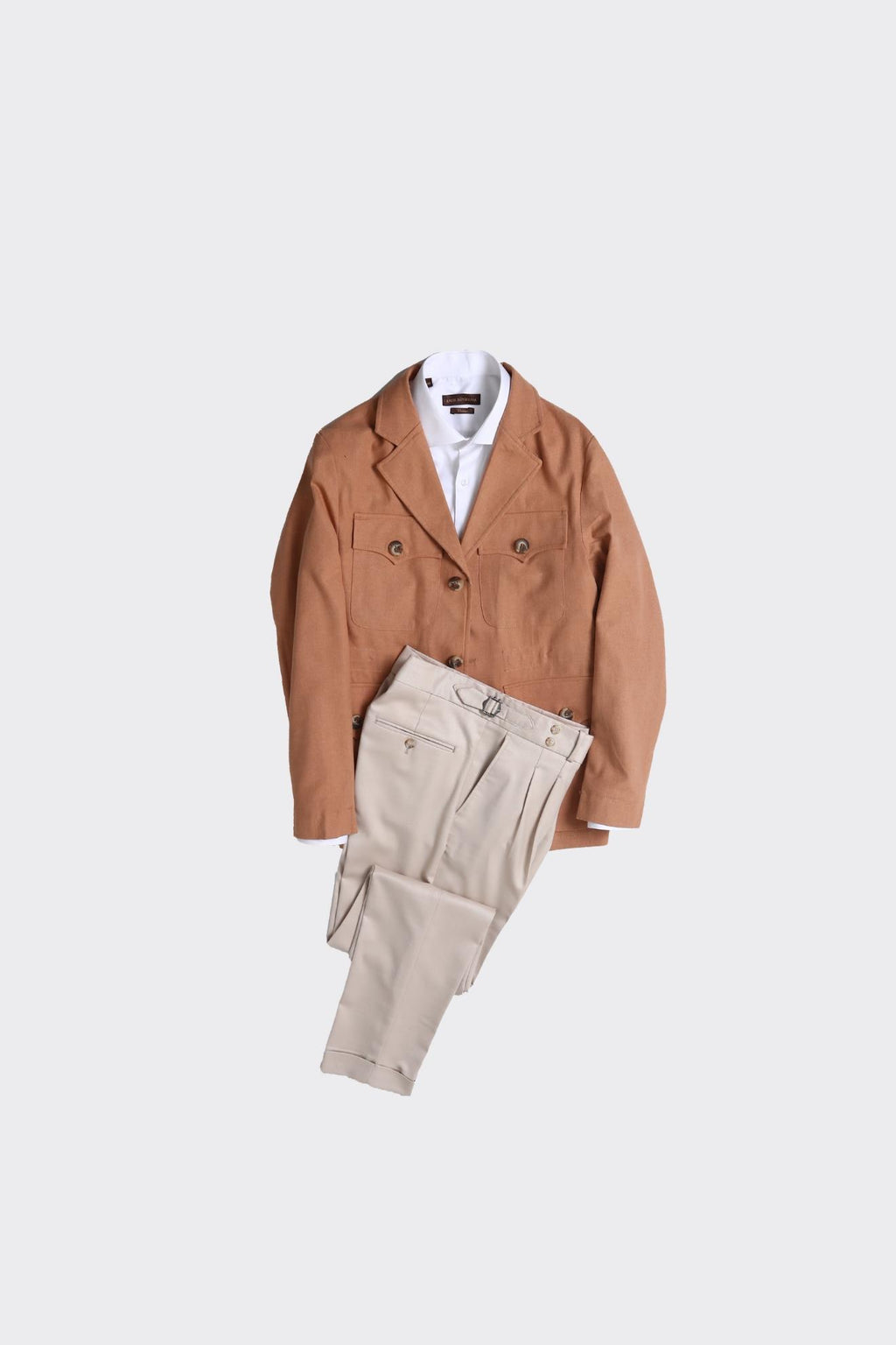 Zarif Keten Safari Erkek Ceket-GKV5495S